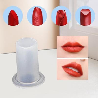 1 Set DIY Handmade Lipstick Mold Set Washable Reusable Silicone Mold for Perfectly Shaped Lipsticks