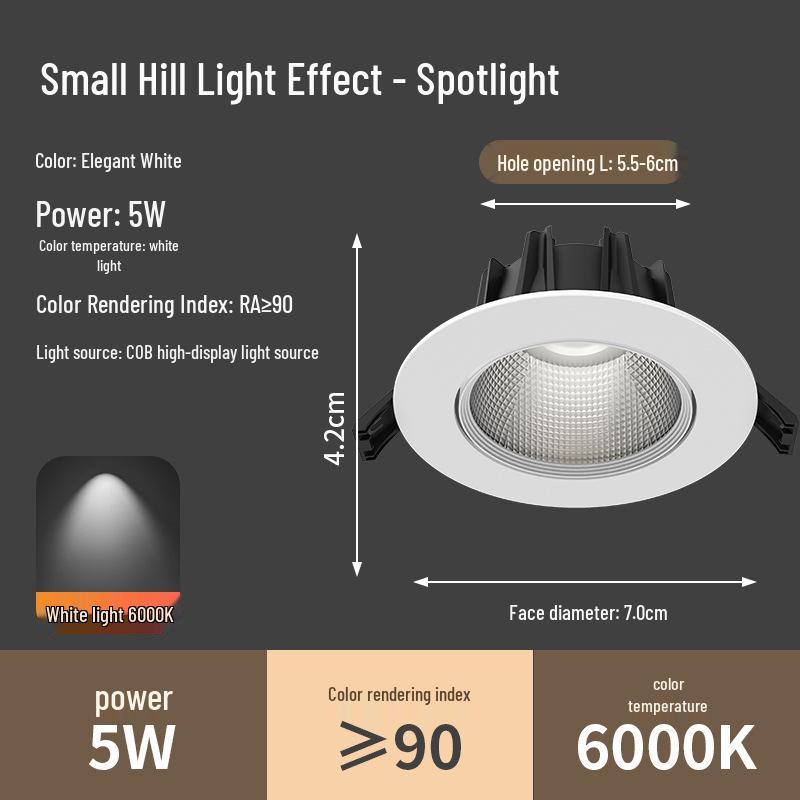 Ultra-Heller Einbaudeckenstrahler für Zuhause, Einkaufszentrum oder Bekleidungsgeschäft