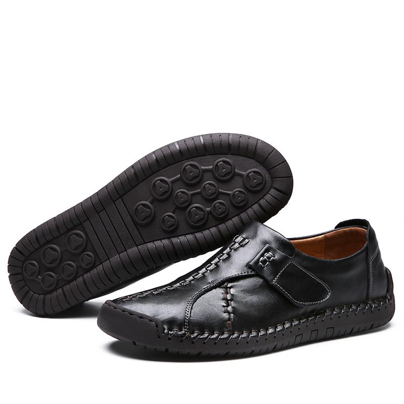 Men’s Moccasins Handmade Slip On Driving Shoes Comfort Flats Casual Shoes Plus Size Leather Shoes for Men Over Sized