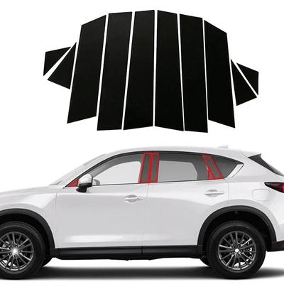 10 Adet Araba Pencere Direkleri Kapı Döşeme Çıkartmaları Dekorasyon Dış Aksesuarlar Mazda CX-5 2017-2022