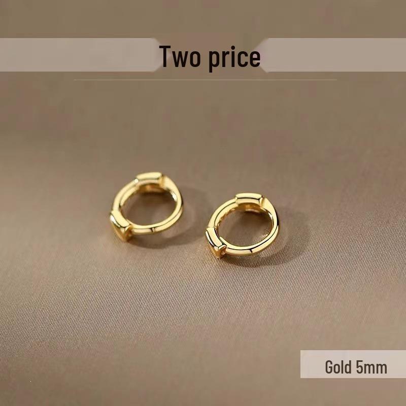 2023 New 925 Sterling Silver Hoop Earrings - Women's Circle Cartilage Studs, Summer Style