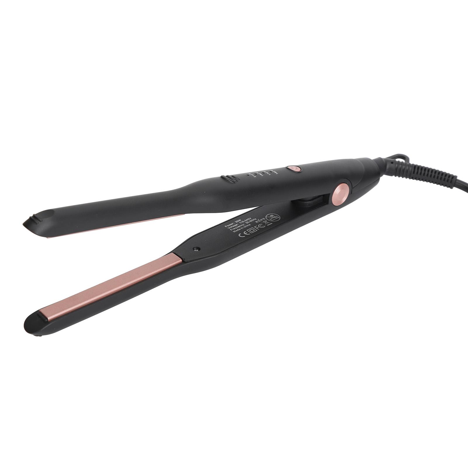 

Узкий выпрямитель для волос, плойка для коротких волос для мужчин, 4 режима контроля температуры, электрические щипцы для волос EU Plug