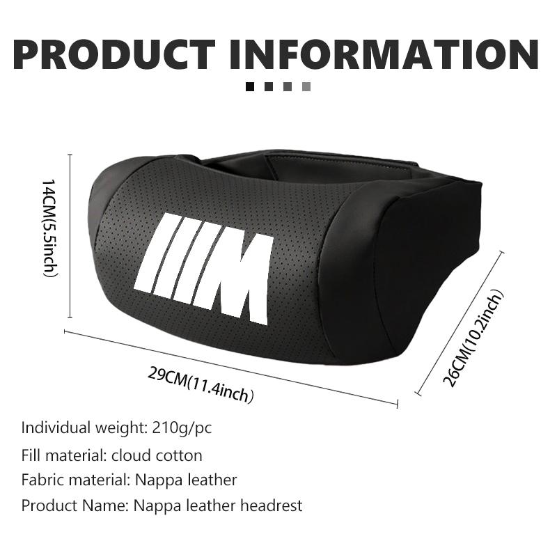 OOYR4 Car Seat Headrest Relax Pillow Hed And Neck Rest Cushion Protector For BMW M F10 F20 F30 F40 F15 F25 F26 F31 F49 E62 E83 E84