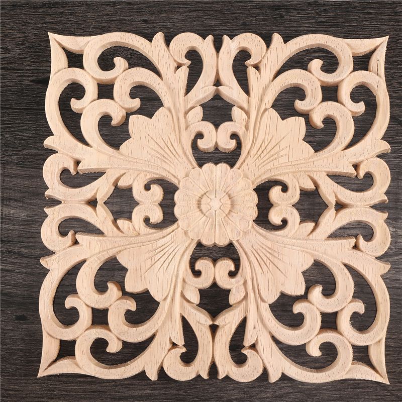 Fresh Wooden Decal Supply European-Style Applique Real Wood Carving Accessories And Retail.Woodcarving