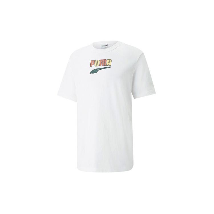 PUMA Downtown Logo Tee  White  Men s 535359-02 XL