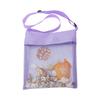 Ultra Light Mesh Beach Bag Adjustable Shoulder Strap Portable Sea Shell Collecting Bag  Kids Beach Bag    Beach Plaything Bag