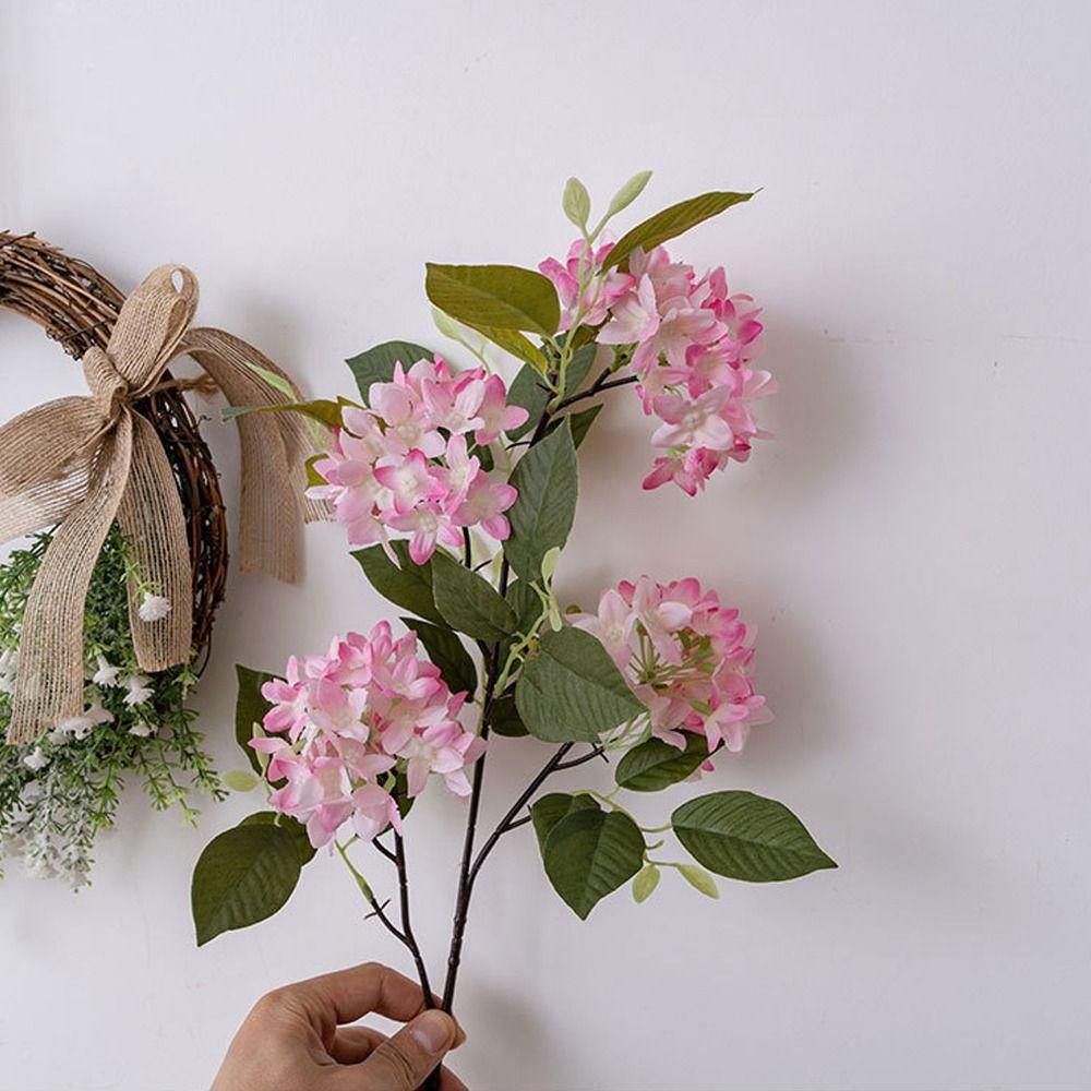 Elegant Silk Lilac Flower Branch Real Touch Fake Flower  Outdoor Garden Decor