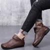 Casual Snow Boots for Women 2024 New Fur Non-Slip Plush Winter Boots Women Solid Color Warm Mom Cotton Padded Flat with Shoes