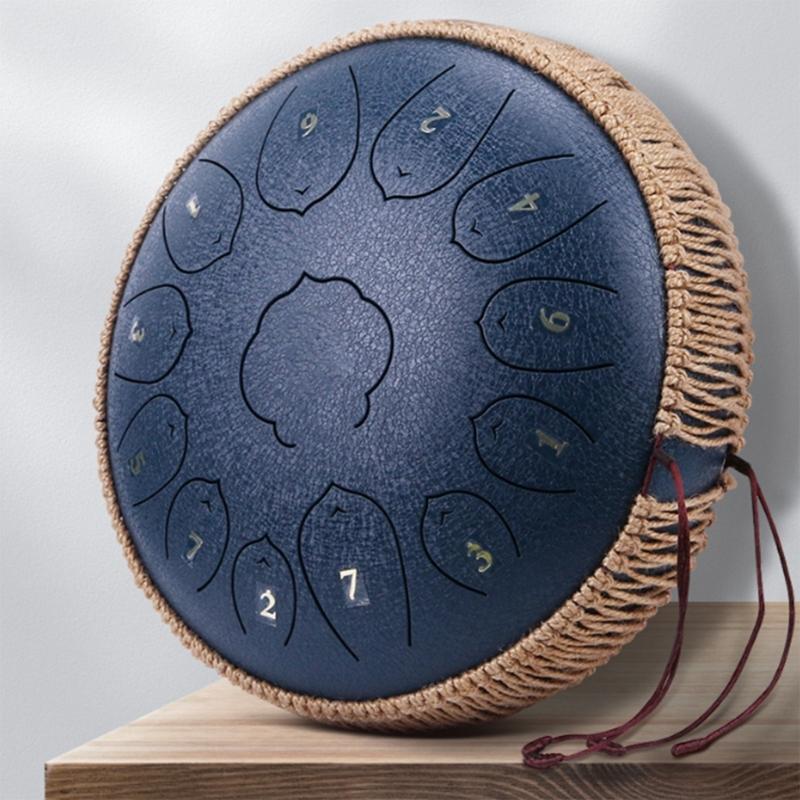 Tongue Drum Wrapped Braided Rope Percussion Hand Pan Drum Handwoven Rope Ethereal Drum Accessories