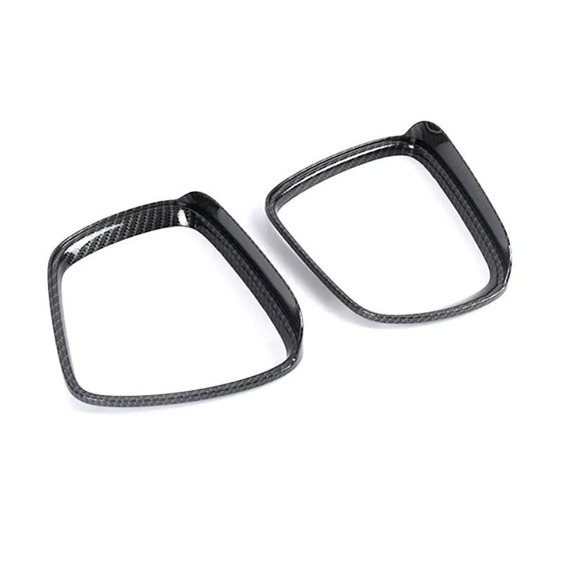 For Renault Kadjar 2015- Exterior Refit Rearview Chrome Side Mirror Protect Shell Cover Rain Visor Trim Carbon Fiber Modify