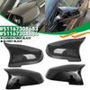 Für BMW 5er 6er 7er Serie F10 F18 F11 F06 F07 F12 F13 F01 Ein Paar Glänzende/Kohlefaser Spiegelkappen Seitenrückspiegelkappe L+R