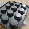 Forma de bolo de 12 furos para uso doméstico 12 assadeiras assadeiras assadeira de 12 furos chapa chapa assadeira assadeira de 5 cm assadeira assadeira