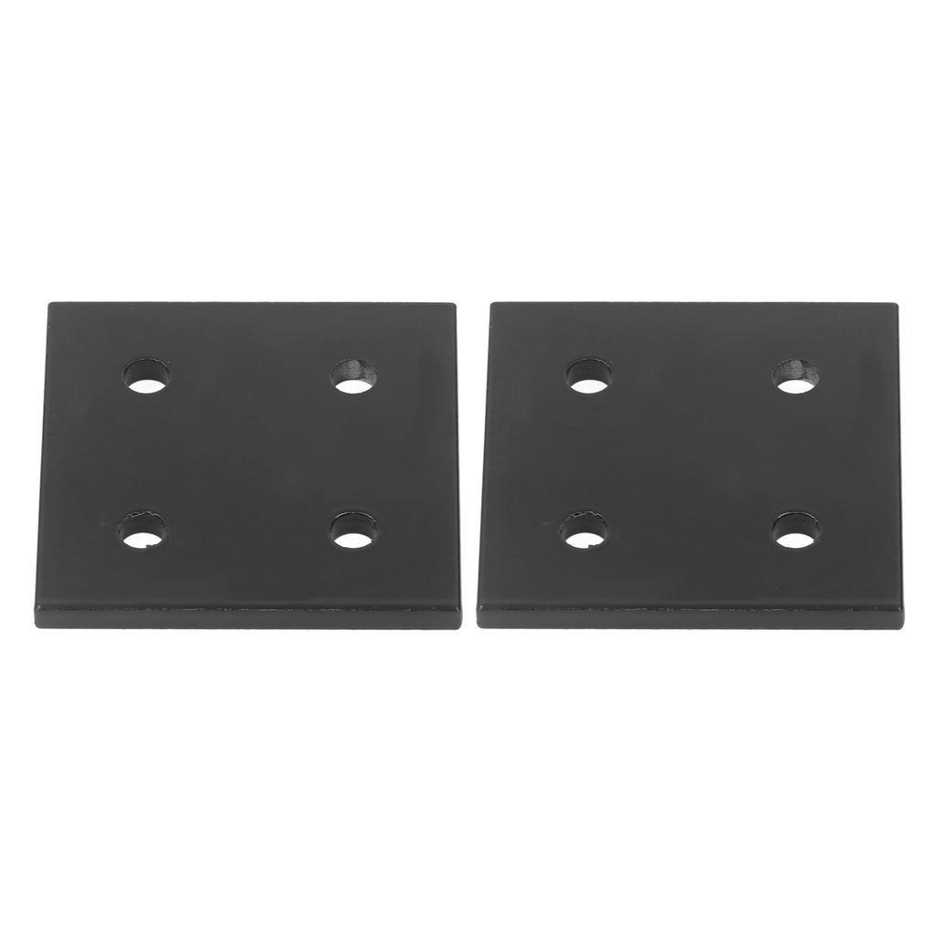 2Pcs Joint Plate Corner Fastener Rectangle Bracket Aluminum Profile Connecting for Wood 4 Holes 6060