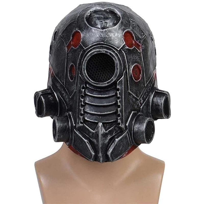 Punk Masque Helmet Halloween Cosplay Natural Latex Full Head Mask Steampunk Robot Masque Headgear Halloween Costume Props