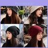 Autumn Winter Knitted Dush Dush Hat With Letter Embroidery For Women Casual Style