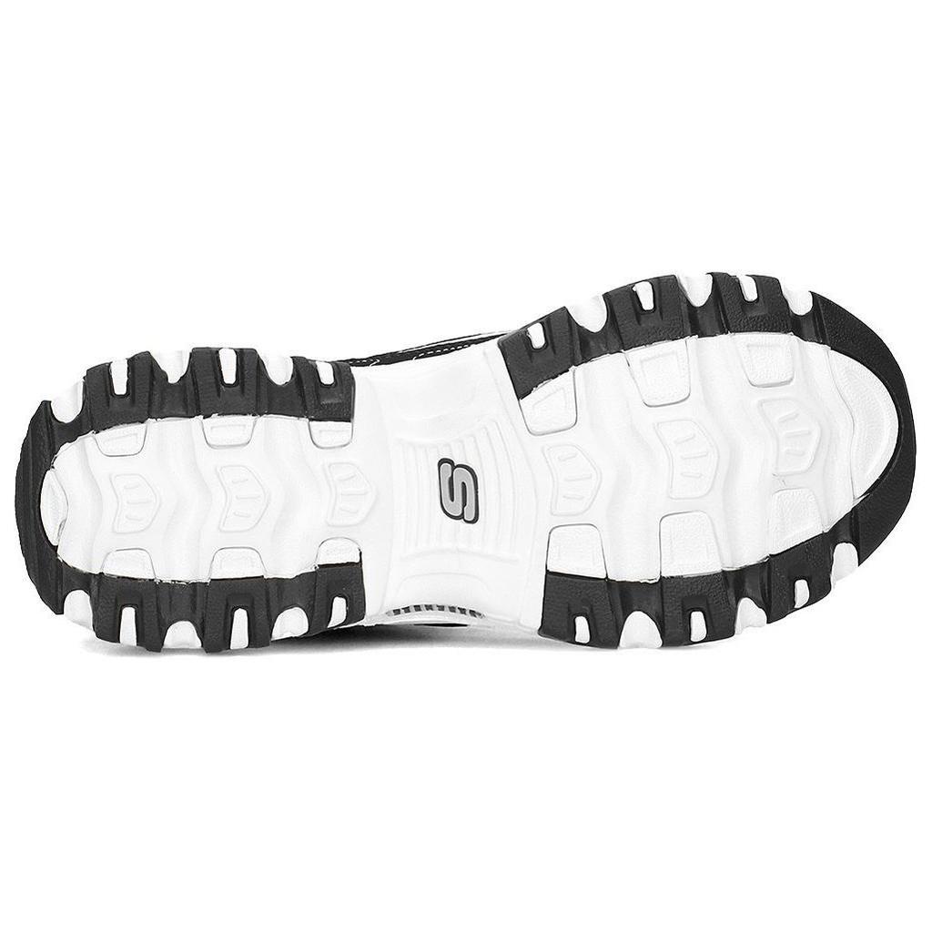 Skechers DLITES 1.0 Leather Textile Comfortable Stylish Breathable Lightweight Low-Top Dad Shoes Men's Casual 52675-BKW