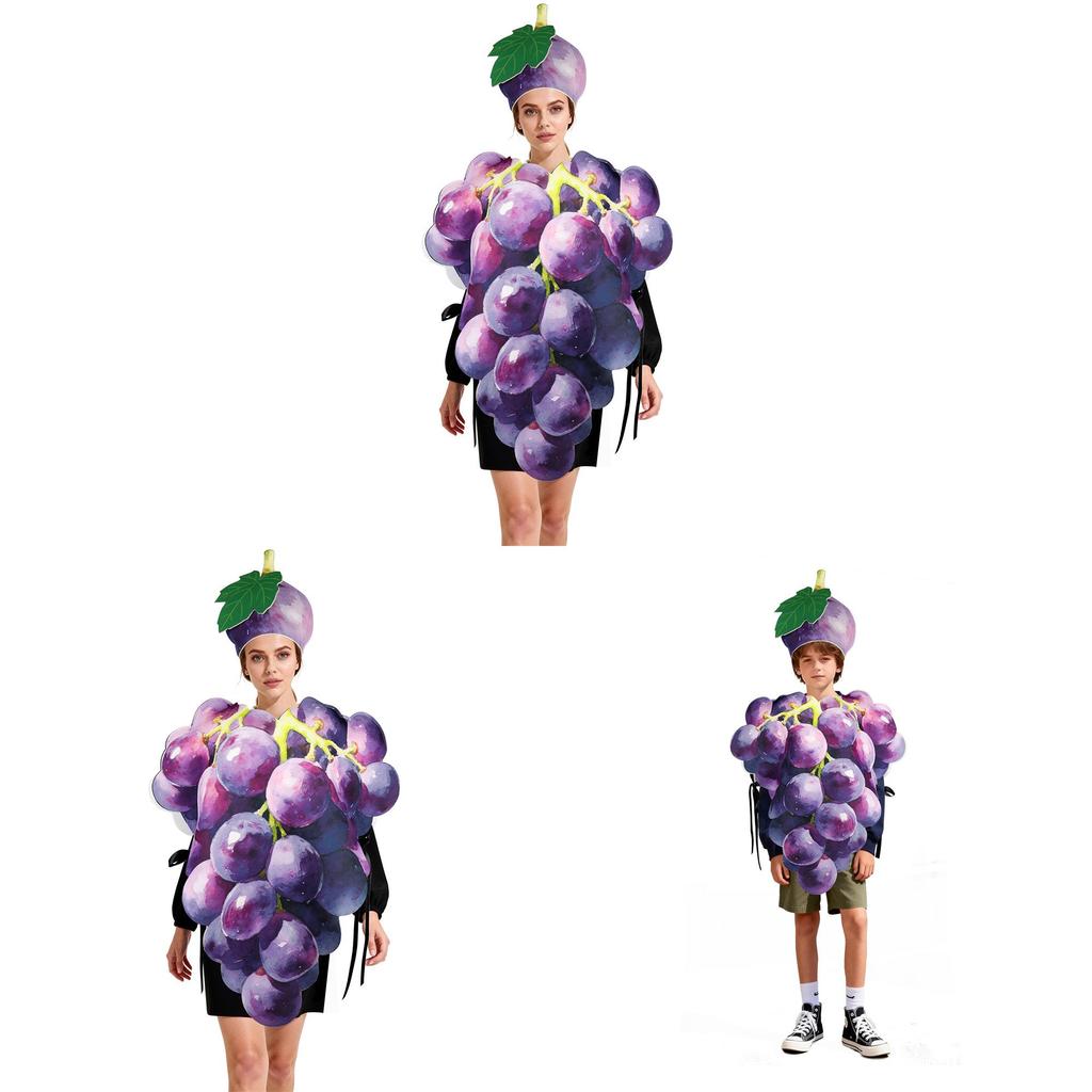Trauben Kostüm Plüsch Frucht Party Cosplay Für Erwachsene Und Kinder Lustige Bühnenkleidung