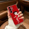 B-Betty Cute B-Boop Phone Case For Samsung S25,S24,S21,S22,S23,S30,Ultra,S20,Plus,Fe,Lite Transparent Cover