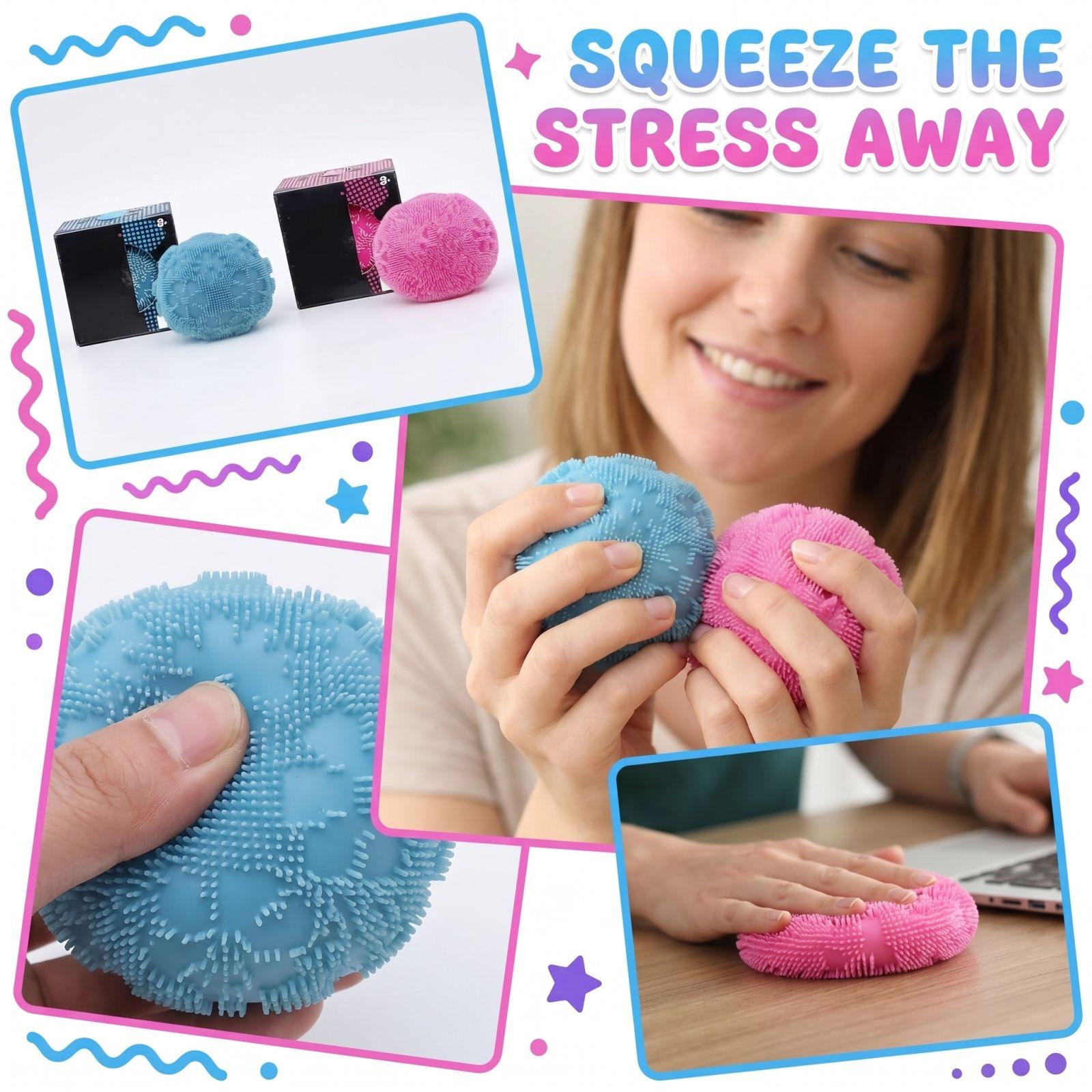 

Soft Textured Squeeze Ball Set for Hand Exercise and Sensory Play with Durable Material and Unique Surface Design One Size