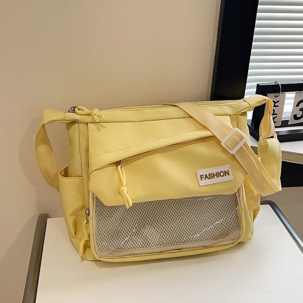 

Harajuku Transparent Itabag Japanese Style Nylon Crossbody Bag Cute JK Shoulder Bag Student жёлтый