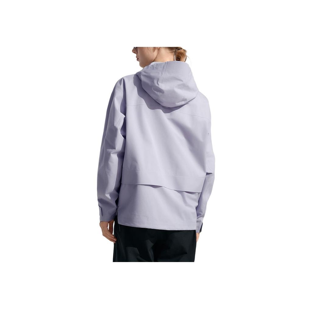 New FILA Fitness Water-Resistant Windproof Breathable Wear-Resistant Rainproof Windbreaker Jacket Unisex Soft Matte Purple A51M441706F-PR