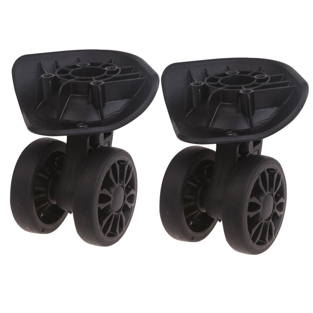 A89 2Pcs Trolley Casters Replacement Heavy Duty for Luggage Box Suitcase 360 Degree Swivel kit Double Row Silent Wheel