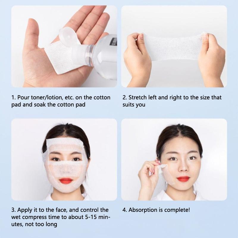 240 Stück/Beutel Gaze für Gesichts-Make-up Wattepads Dehnbar Einweg Kosmetik-Baumwollmaske Feuchtes Kompressen-Tuch Reinigung