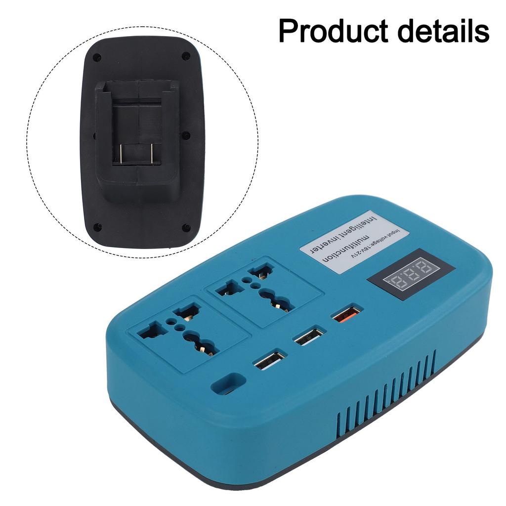 Smart Performance DC to AC Inverter with Compact Design for Travel