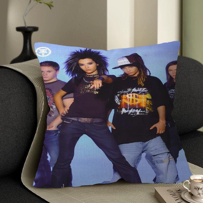 

Tokio Hotel Pillowcase Toon Gift Cushion Cover Bedroom Home Sofa Chair Seat Decor Pillow Case 16x16Inch