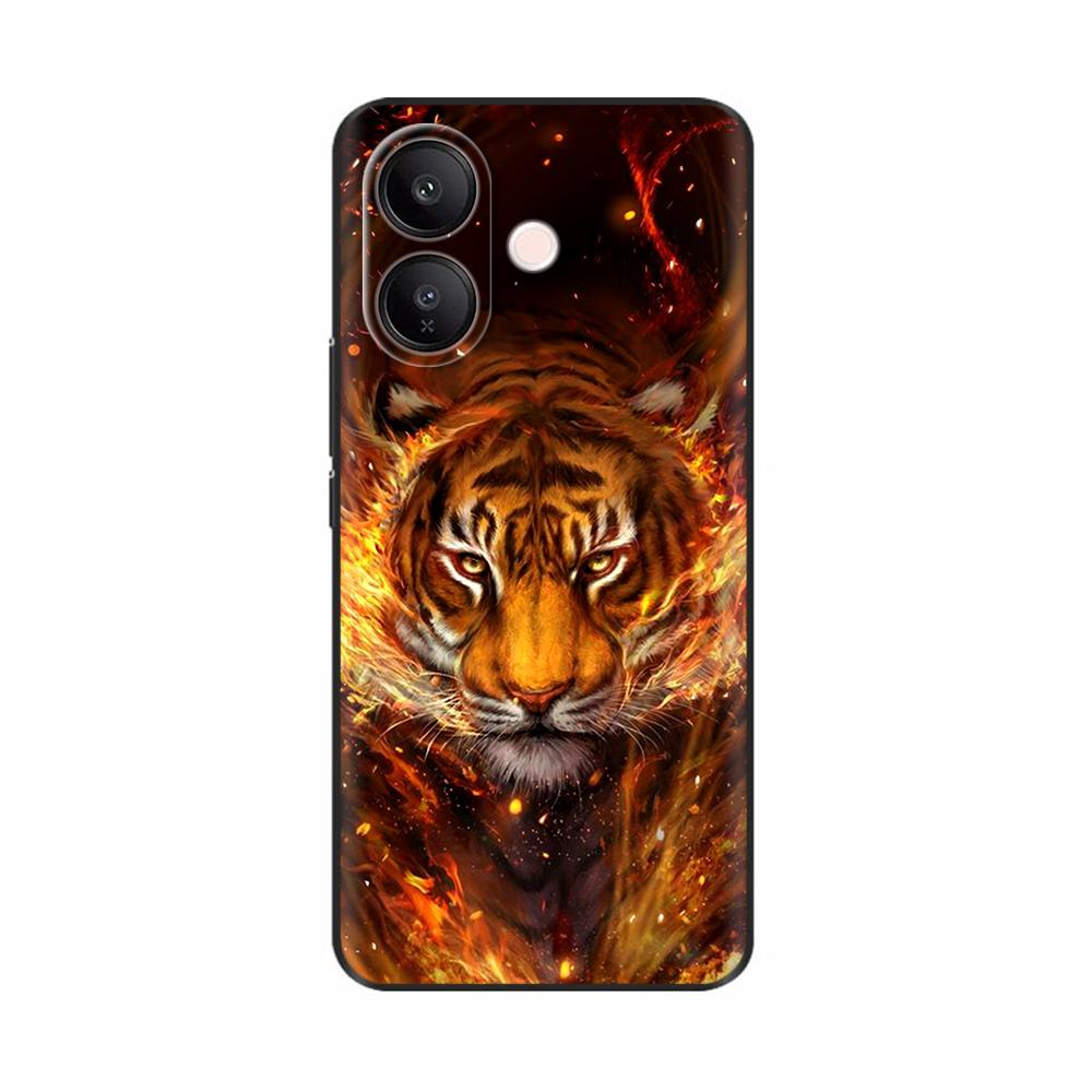 For Vivo V60 Lite 5G Phone Case Soft Matte Silicone Cover Capa For Vivo V60 Lite V60lite Funda Cartoon Back Cover Cute Pattern