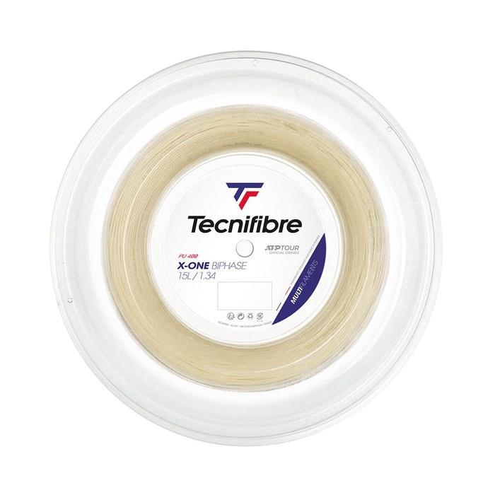 Tecnifibre X-ONE BIPHASE (124/130/134) 200m Roll Hardcourt Tennis Multifilament String, 1.34mm (TFR203)