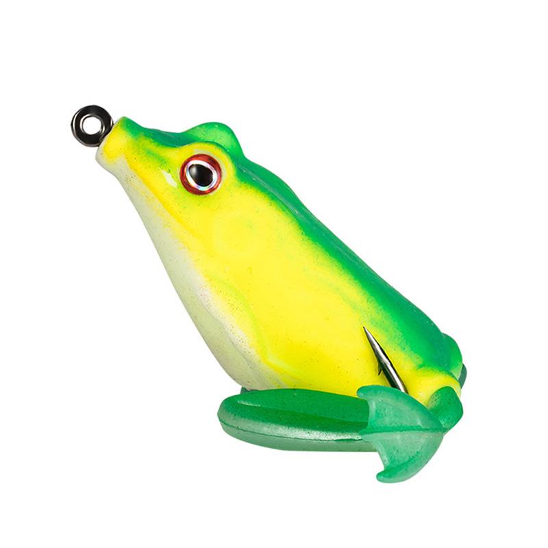 Lure Frog With Legs Bait Set Double Hooks for Bass Fishing