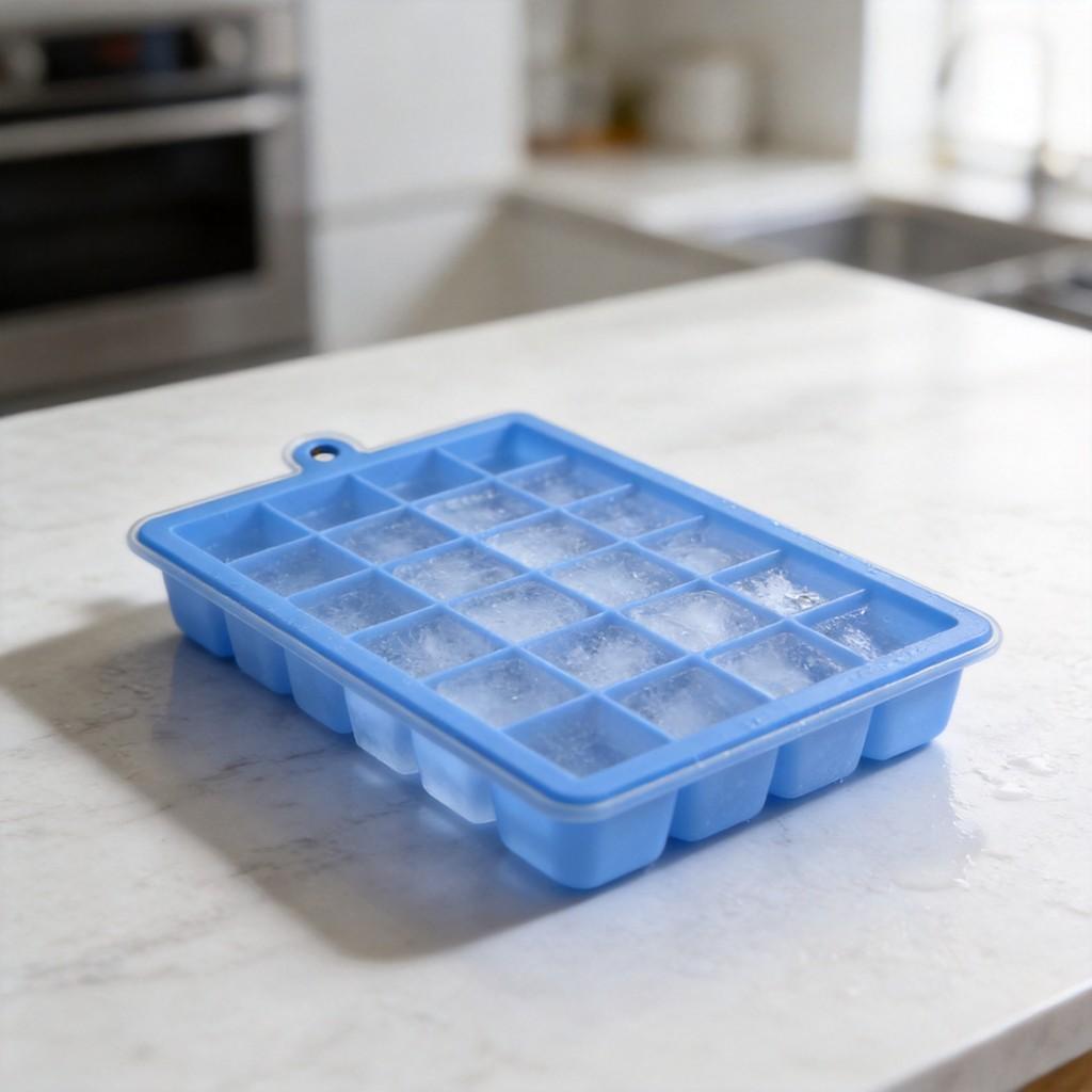Silicone Ice Cube Tray With Lids For Food Storage And Jelly Molds For Baby Food And Fruit Puree