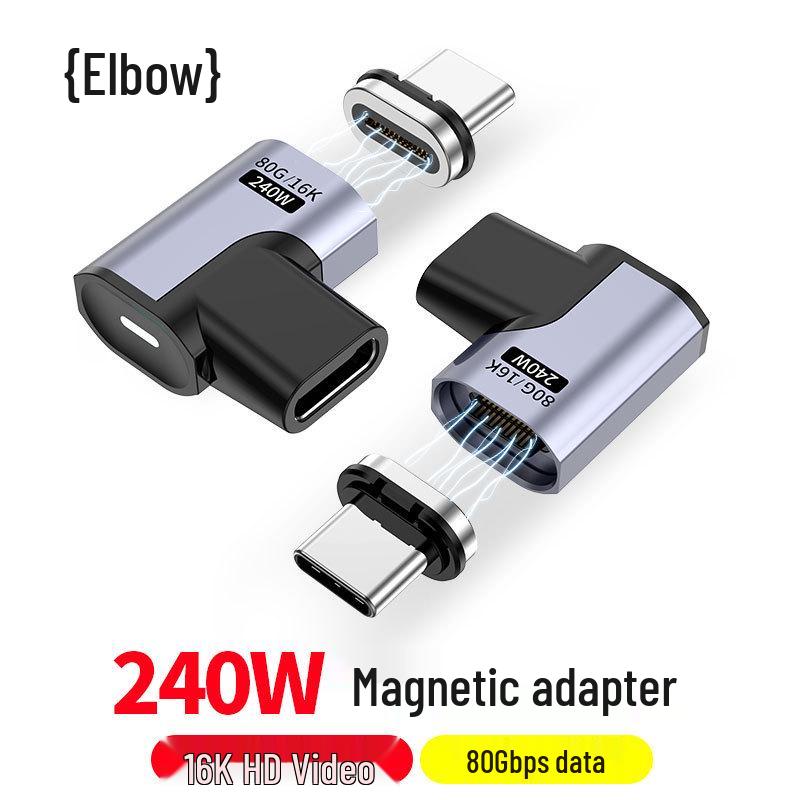 Pilnvērtīgs USB-C magnētiskais adapteris 240 W