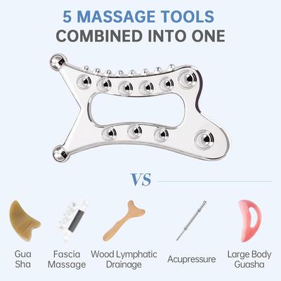 Metal Body Gua Sha Tool Muscle Scraper Tool Lymphatic Drainage Massager Fascia Blaster for Cellulite Trigger Point Massage Tool