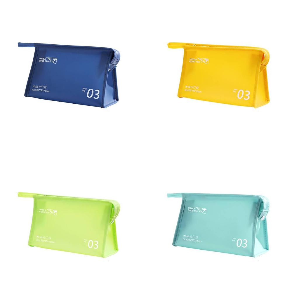 Trendy Travel Pvc Toiletry Bag In Soft Green For Makeup And Storage Toiletry
