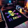 St. Tappeto con logo Pauli per Soggiorno Camera da Letto Casa Decorazione Divano, Tappetino Antiscivolo per Giochi Bambini