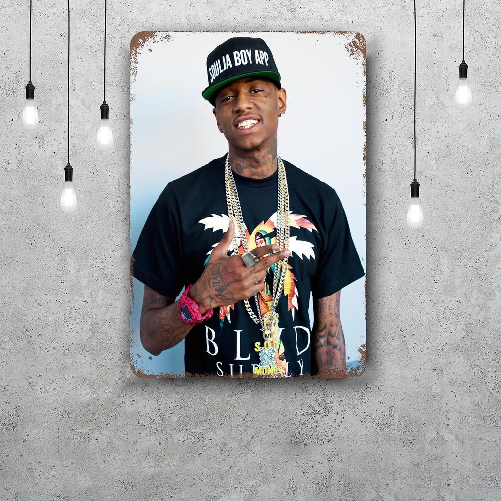 Soulja Boy Decor Poster Vintage Tin Sign Metal Sign Decorative Plaque for Pub Bar Man Cave Club Wall Decoration