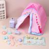Simulated Doll Camping Kit Micro Scene Doll Mini Tent Doll Accessories Dollhouse Tent  1/12 Scale