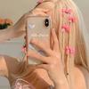 20Pcs Menina Bowknot Decor Hair Pin com Forte Dentes Internos Fita Laço Decoração Bang Hair Clip Acessório de Cabelo