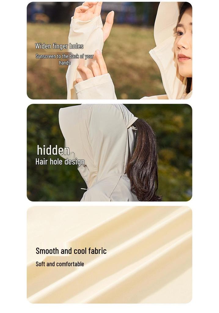 2024 Summer UV Protection Hooded Jacket for Men & Women - Ice Silk Outdoor Sunshield