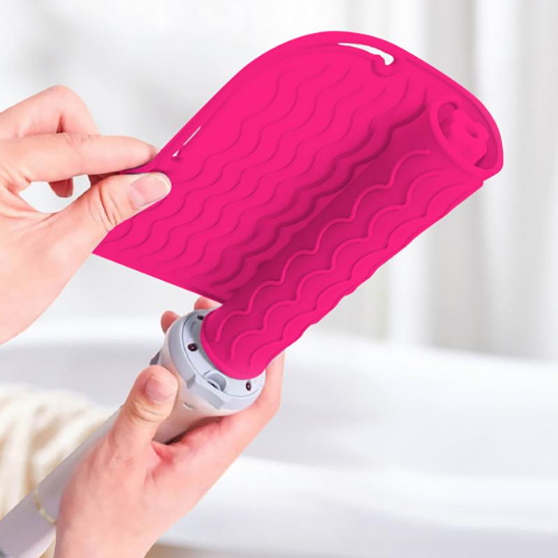 Multifunctional Silicone Heat Resistant Pad Insulation Mat For Hair Straightener Heat Curling Stick Curler Flat Irons