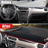 For Peugeot 301 2012 2013 2014 2015 2016 2017 2018  Car Dashboard Covers Avoid Light Pad Anti-UV Carpets Non-Slip Case