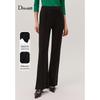 Ditu Women's Black Micro-Flared Knit Pants