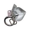 Heart Keychain Unique Bag Accessory Key Pendant Heart Keyring Stylish Key Decors Metal Texture Suitale for Daily Party