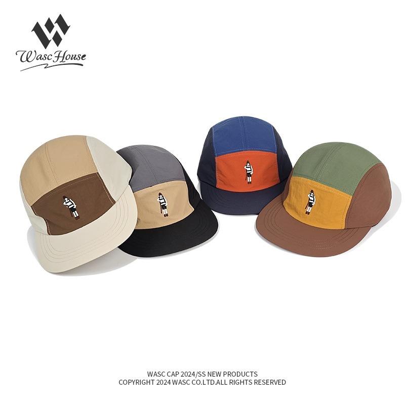 Parent-child splicing cap Women's summer quick-drying breathable cap Men's outdoor color matching soft top baseball cap