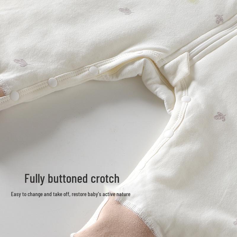 Höst/Vinter Sovsäck för Baby - 40g Quiltad, Med Delade Ben, Sparkskyddspysjamas för Spädbarn