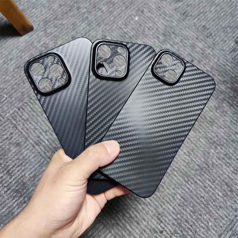 For IPhone 16 Phone Case for Apple 15promax Carbon Fiber Pattern 14 Ultra-thin PP Shell 13pro
