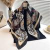 Spring Scarf Women's Luxury Design Polyester Material Smooth Scarf Soft Muslim Headscarf Shawl Beach 90x90cm