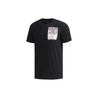 Neo Round Neck T-Shirt Men Tops Black EJ7081